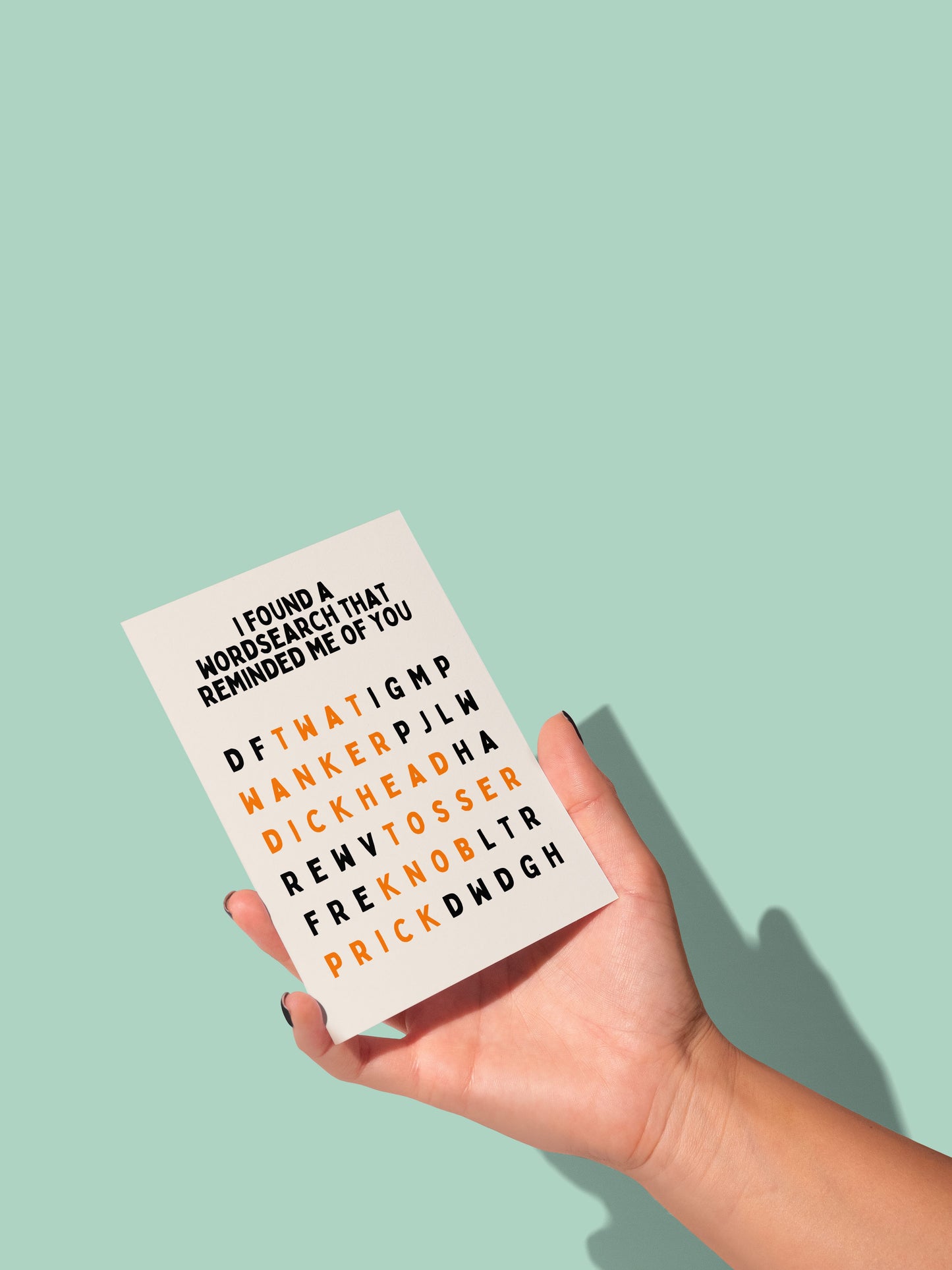 Rude Word Search | Greeting Card