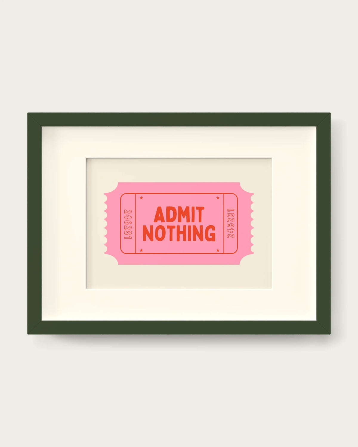 Blush-Pink/Dark Green+mount