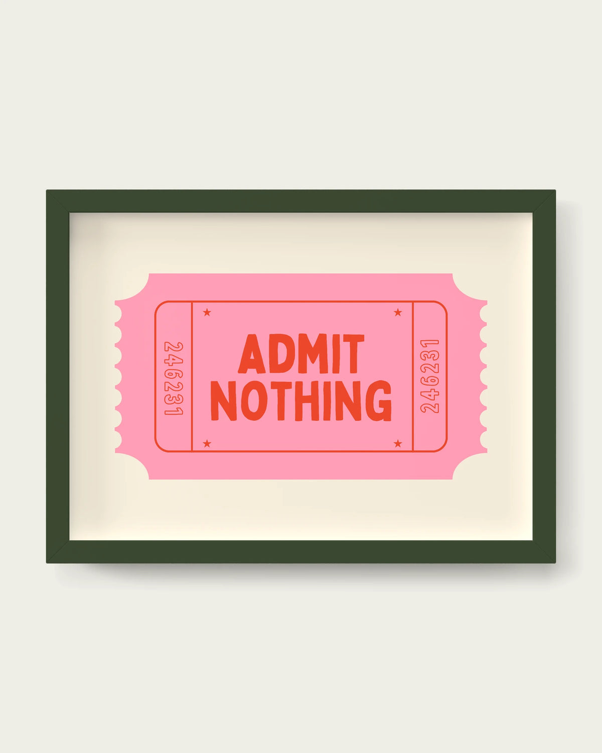 Blush-Pink/Dark Green