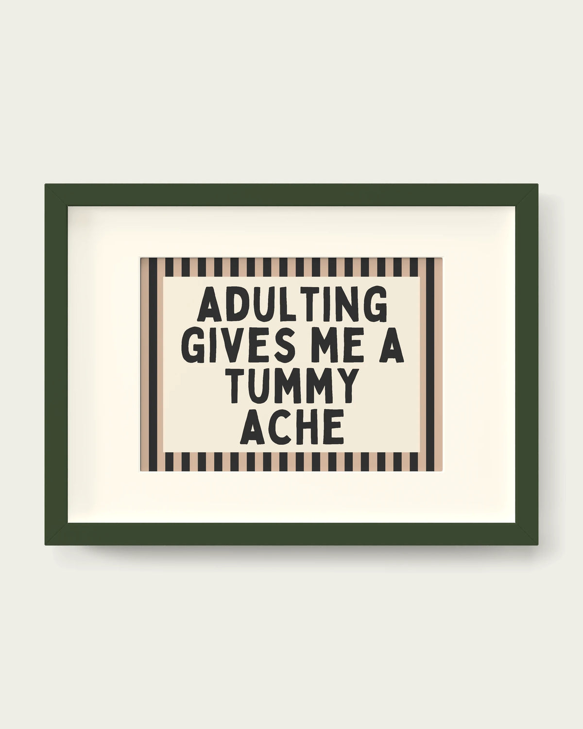Toast-&-Charcoal/Dark Green+mount