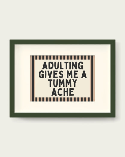 Toast-&-Charcoal/Dark Green+mount