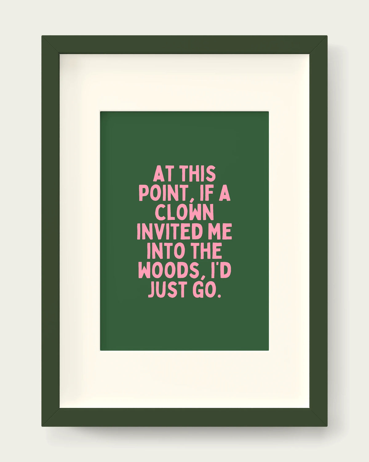 Hunter-Green-&-Blush-Pink/Dark Green+mount