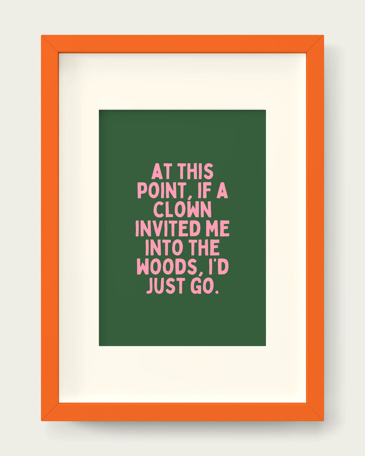 Hunter-Green-&-Blush-Pink/Orange+mount