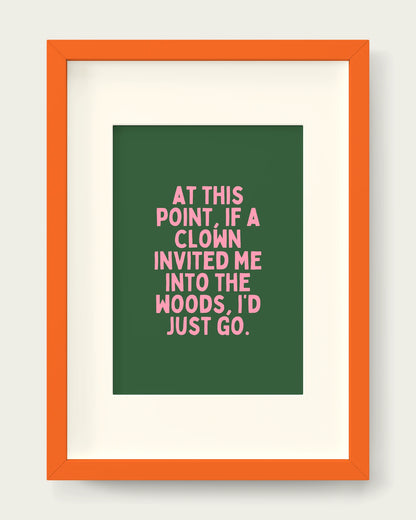Hunter-Green-&-Blush-Pink/Orange+mount
