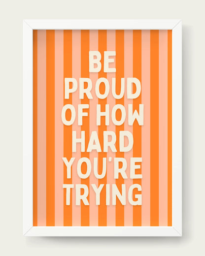 Orange/White