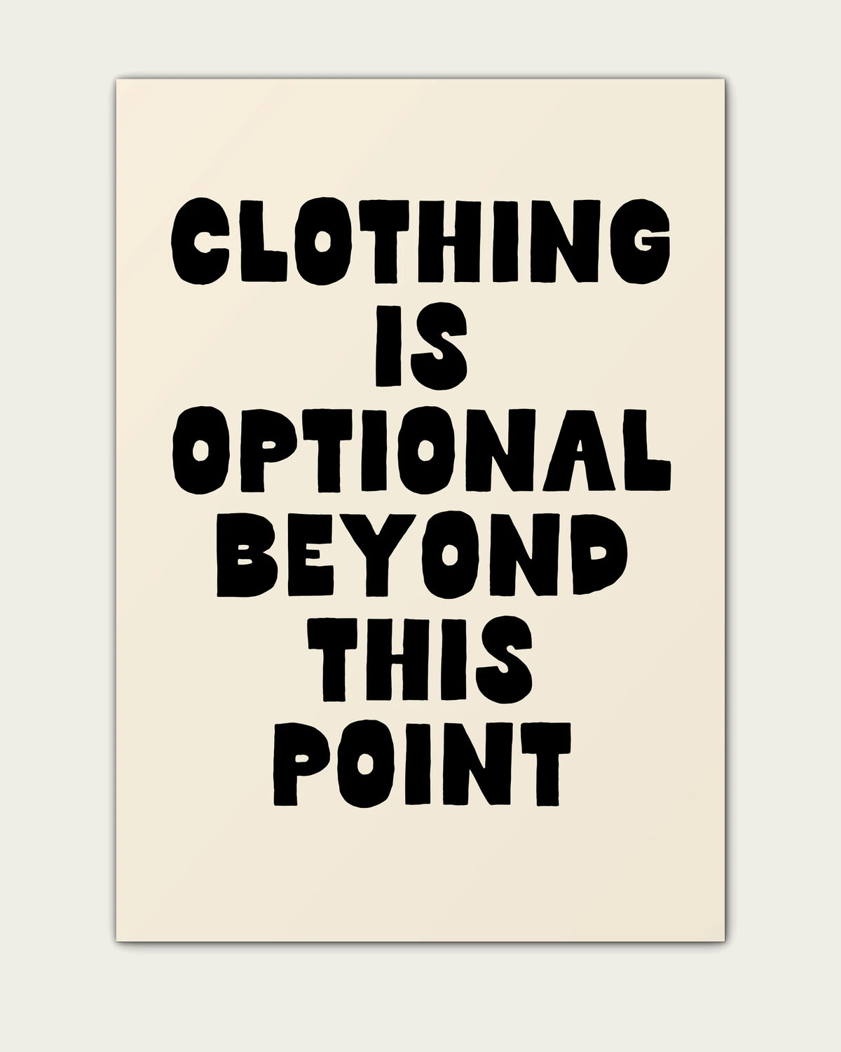 Black-&-Cream/Unframed