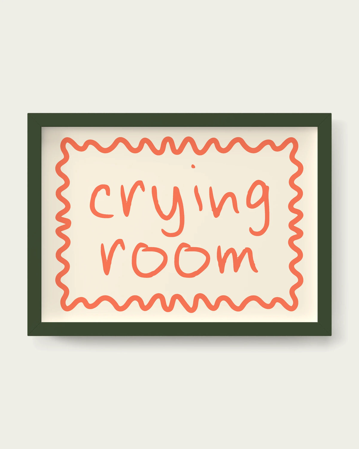 Coral/Dark Green