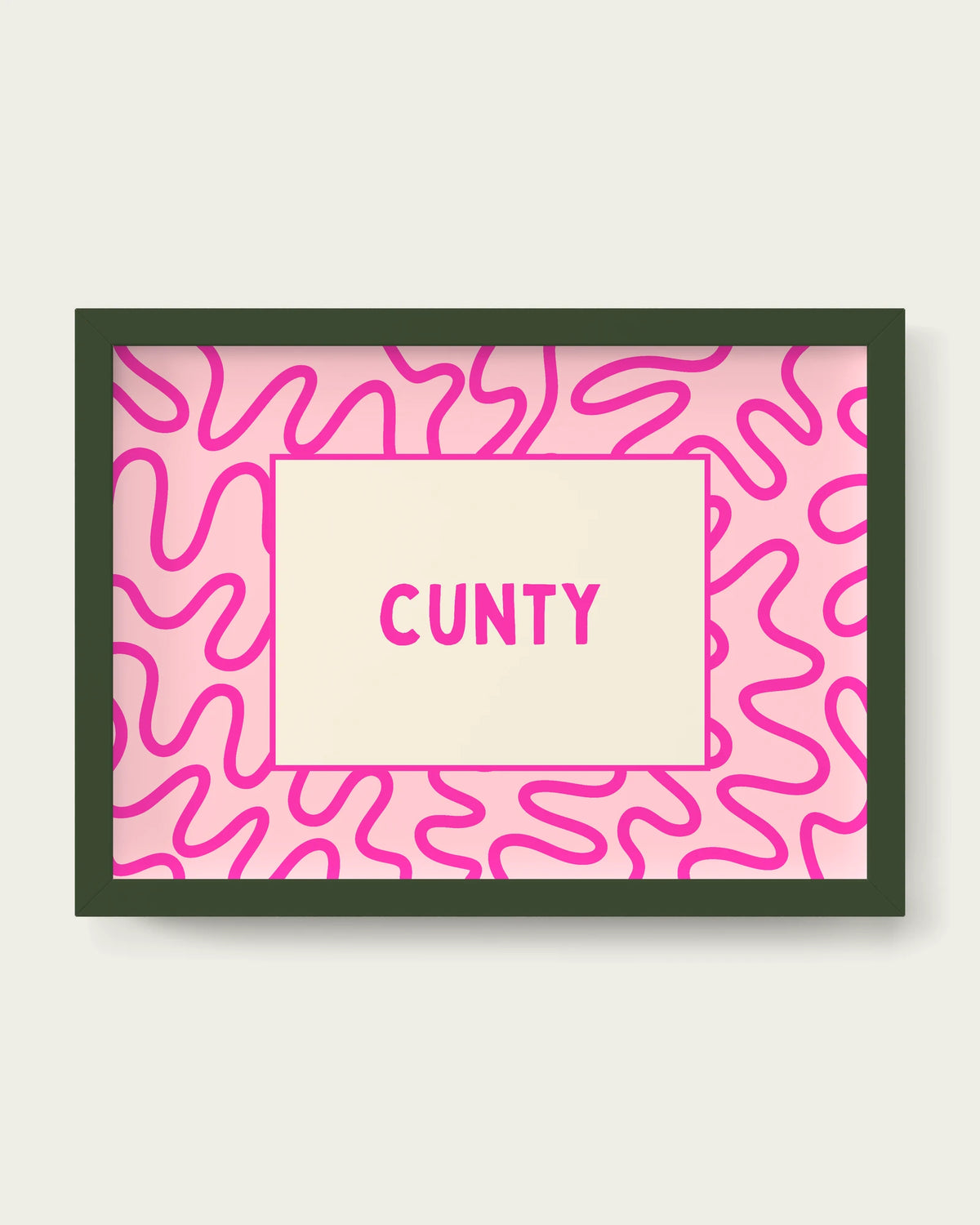 Hot-Pink/Dark Green