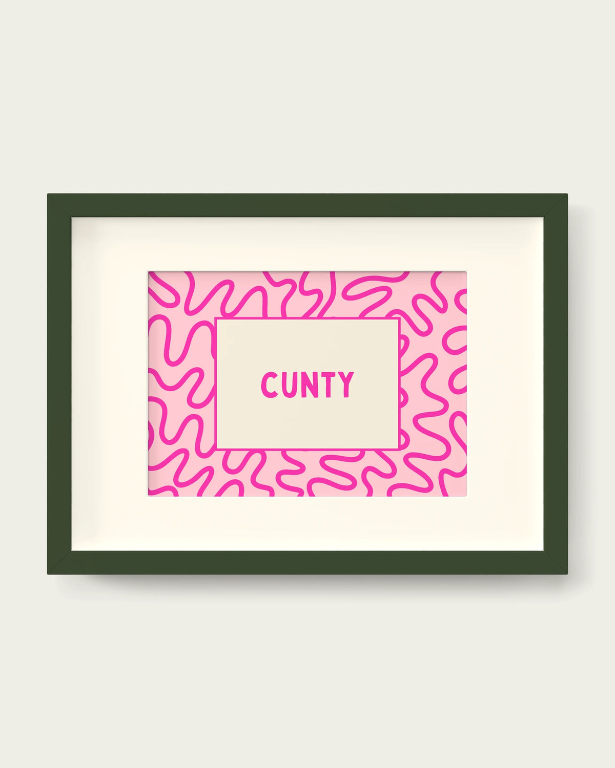 Hot-Pink/Dark Green+mount