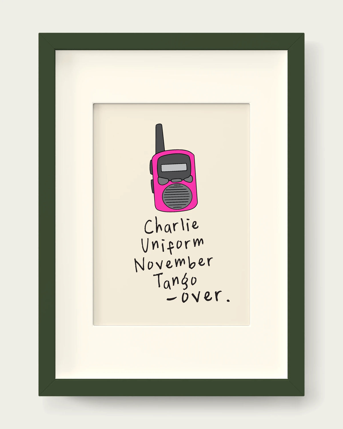 Hot-Pink/Dark Green+mount