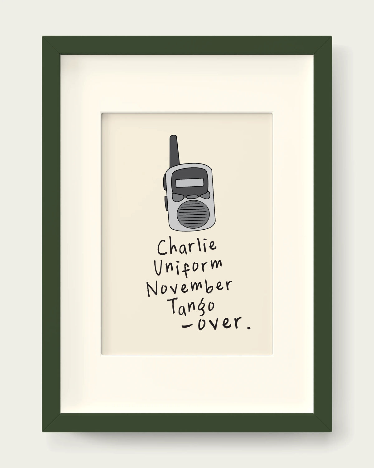 Pale-Grey/Dark Green+mount