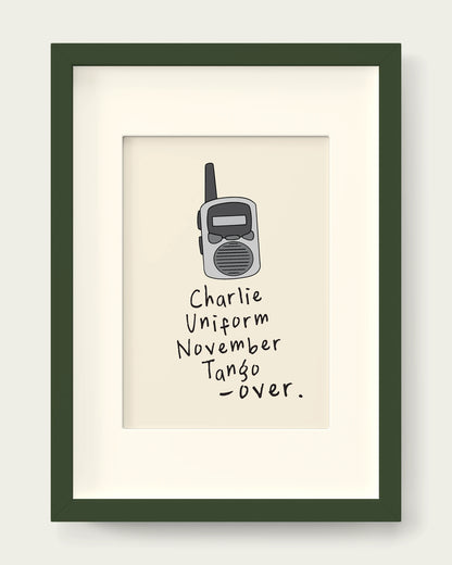 Pale-Grey/Dark Green+mount