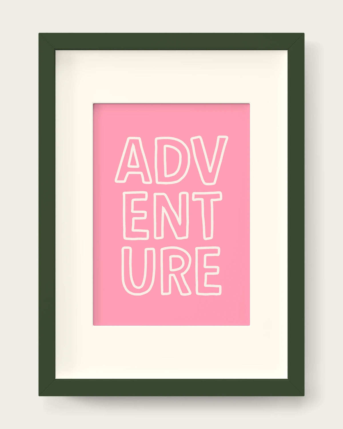 Blush-Pink/Dark Green+mount
