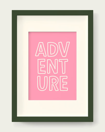 Blush-Pink/Dark Green+mount