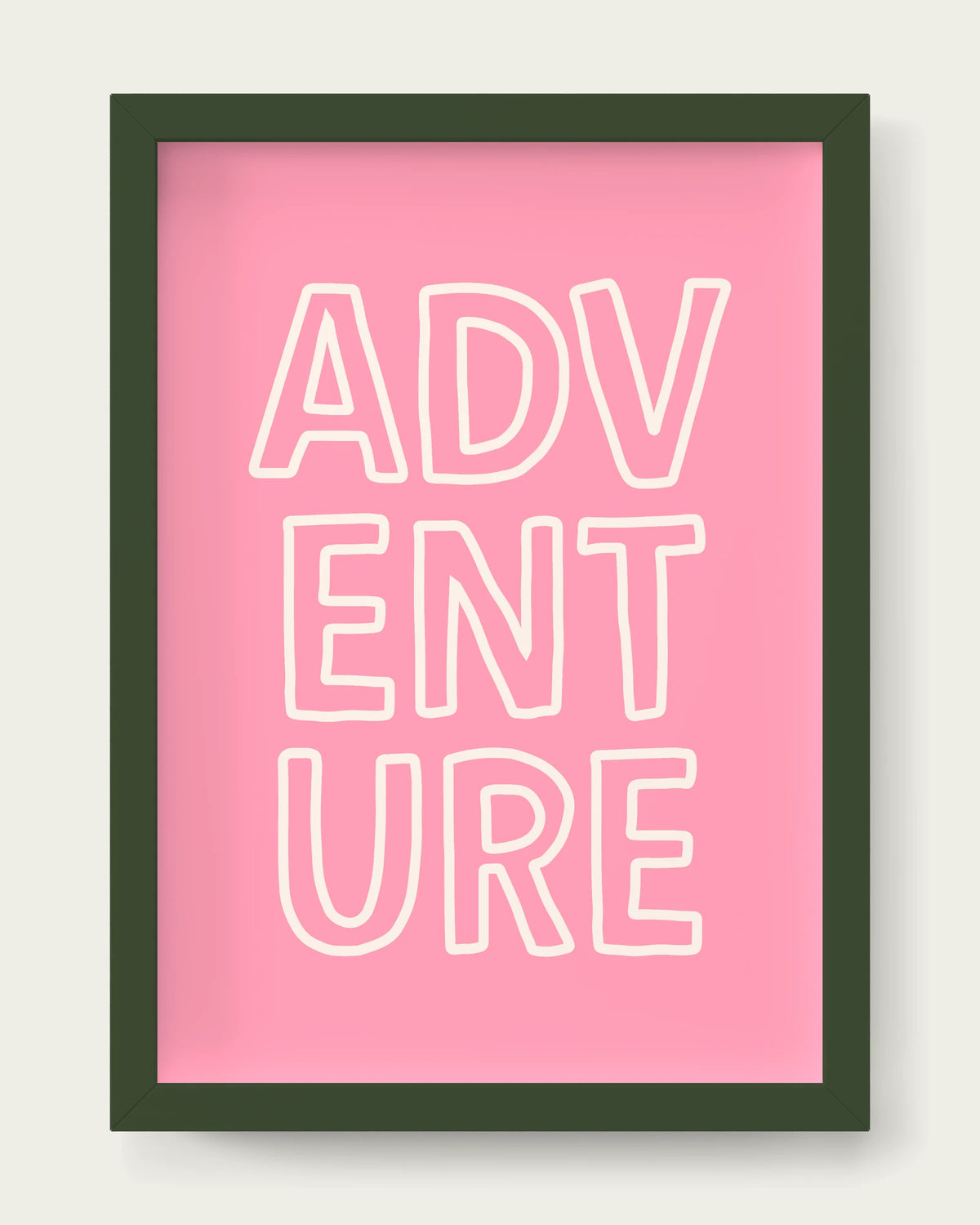 Blush-Pink/Dark Green