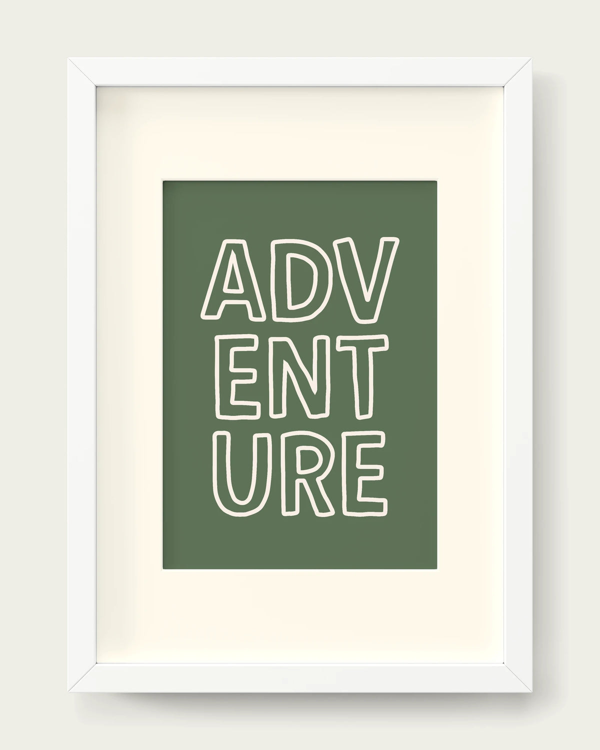 Olive-Green/White+mount