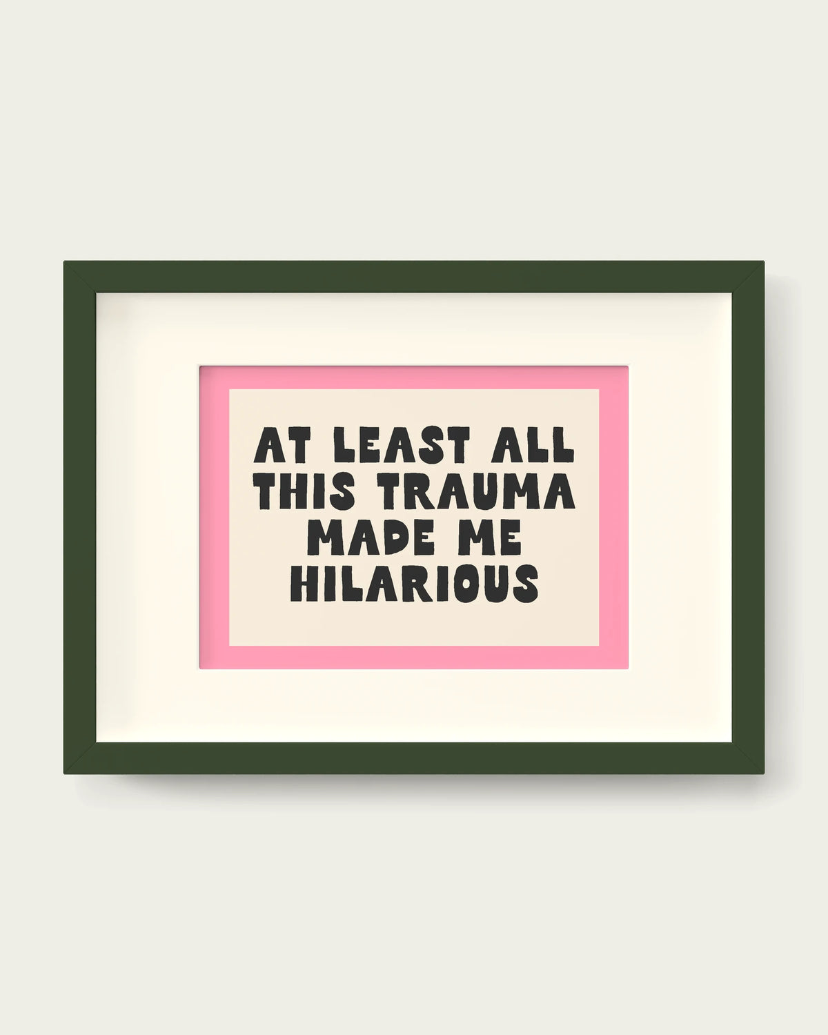 Blush-Pink/Dark Green+mount