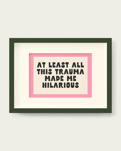 Blush-Pink/Dark Green+mount