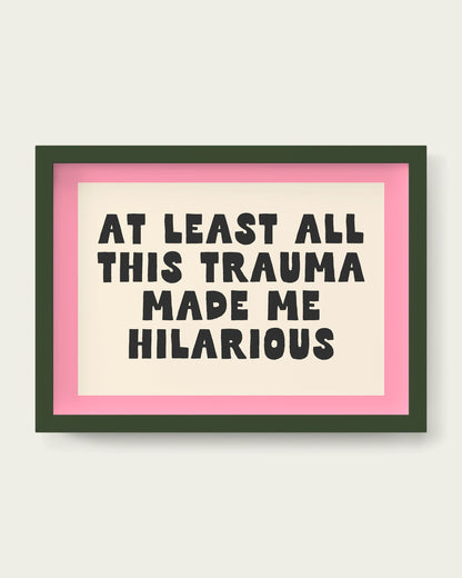 Blush-Pink/Dark Green