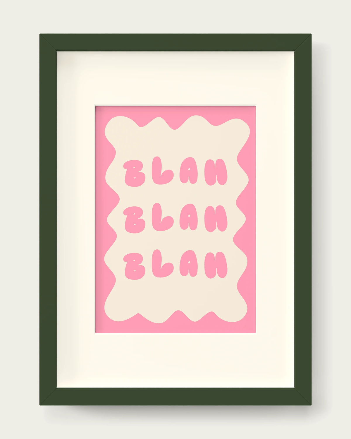 Blush-Pink/Dark Green+mount