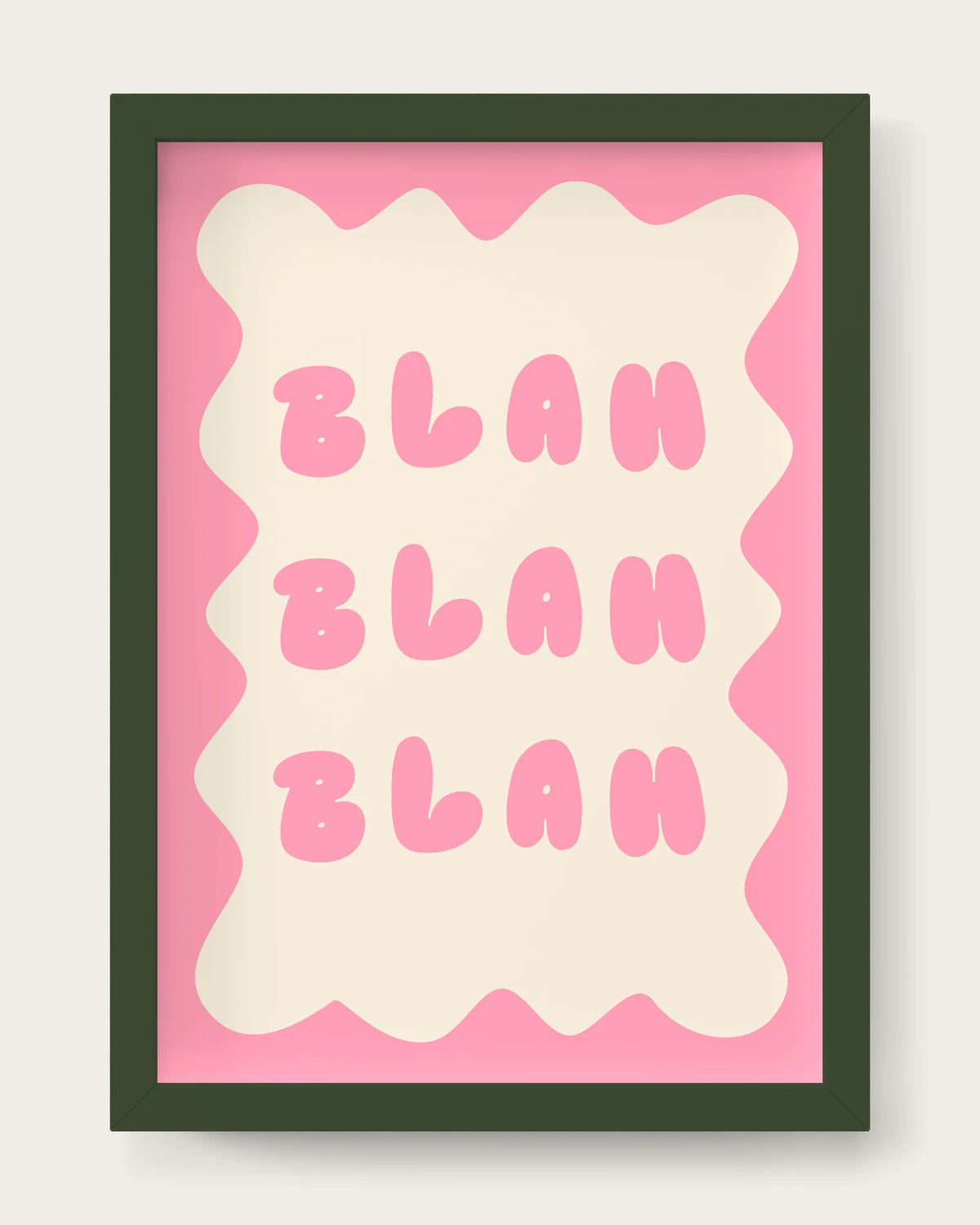 Blush-Pink/Dark Green