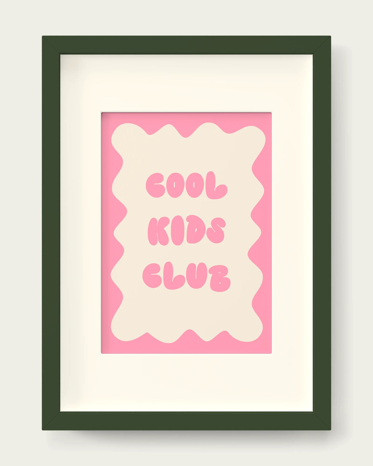 Blush-Pink/Dark Green+mount