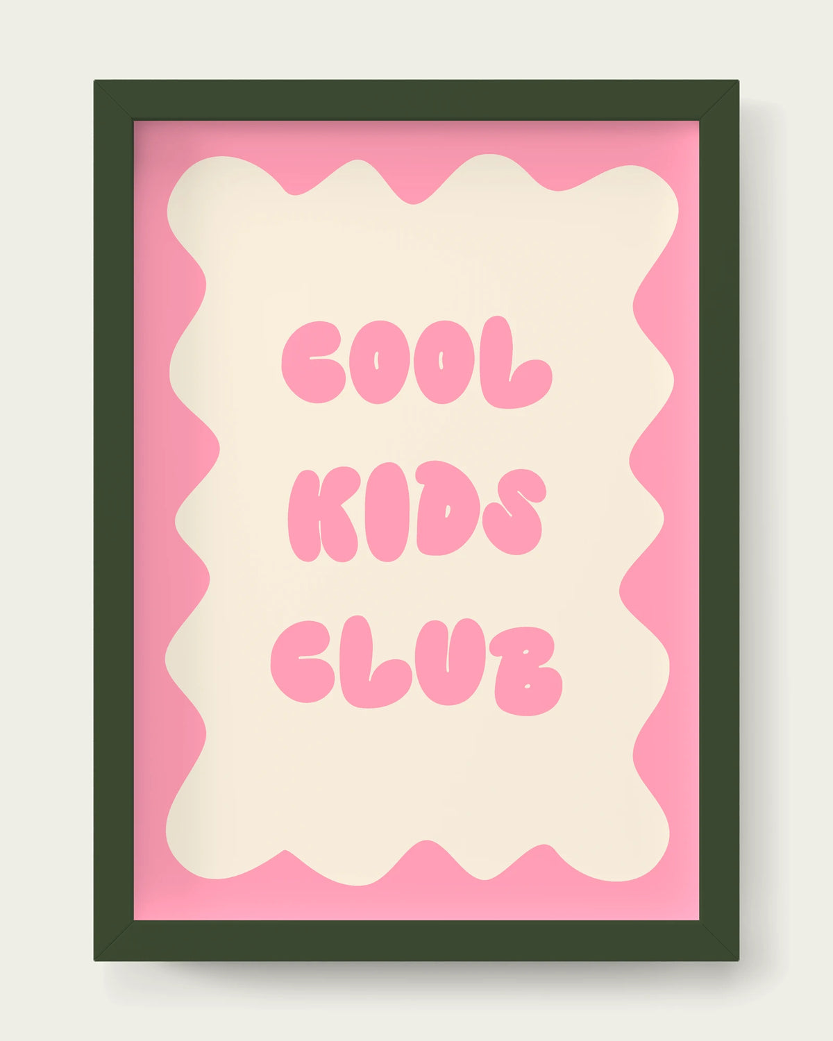 Blush-Pink/Dark Green