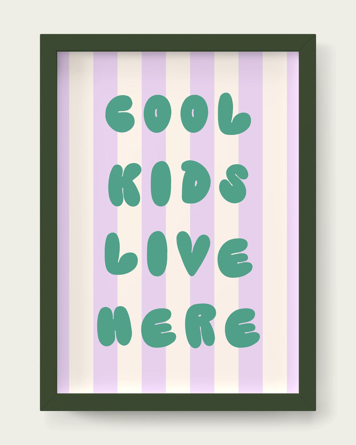 Lilac/Dark Green