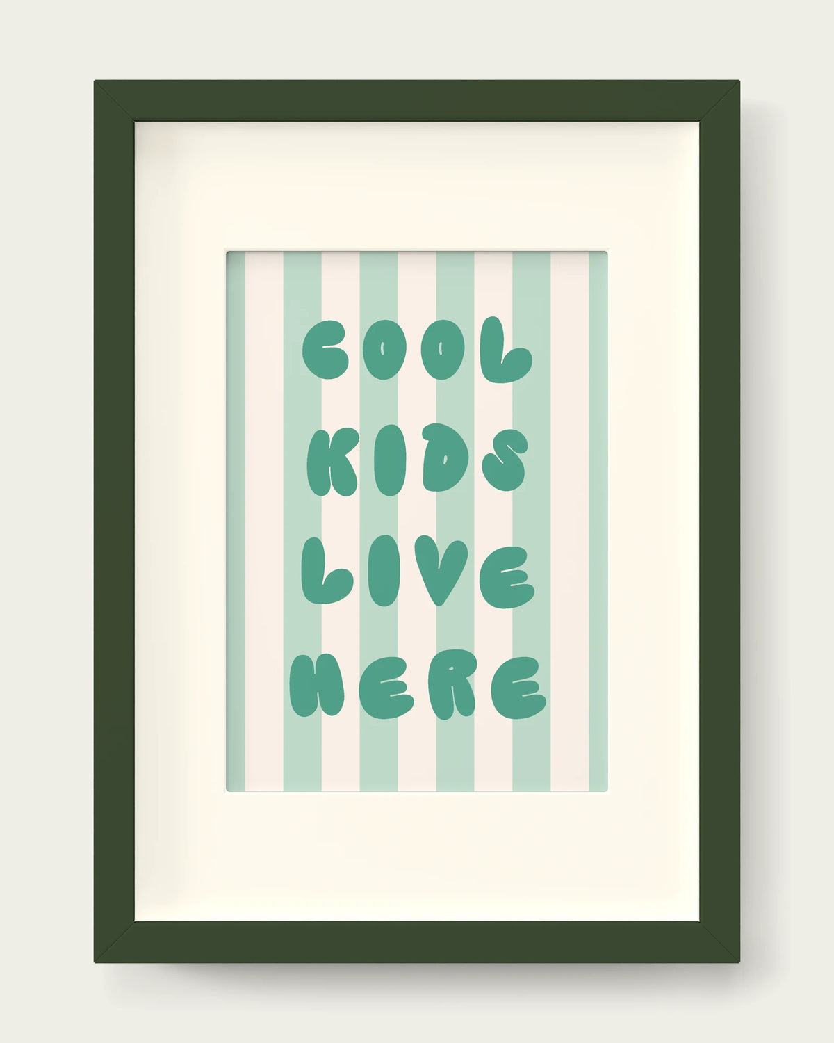 Peppermint/Dark Green+mount