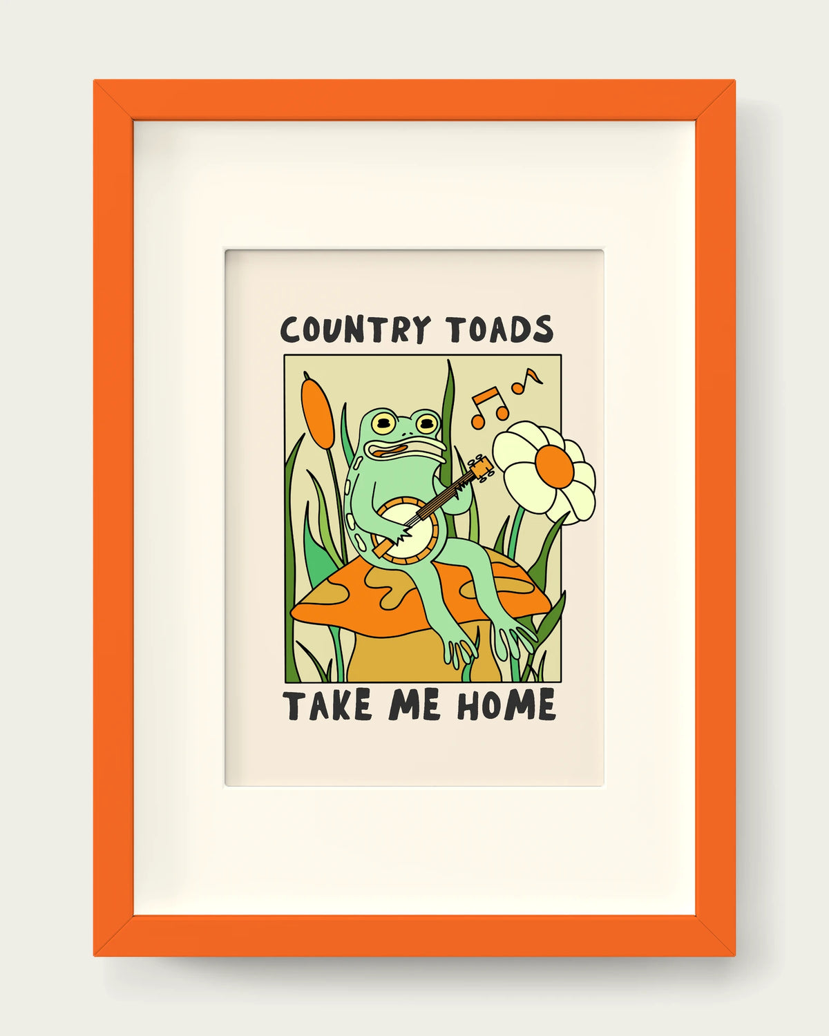 Cream/Orange+mount