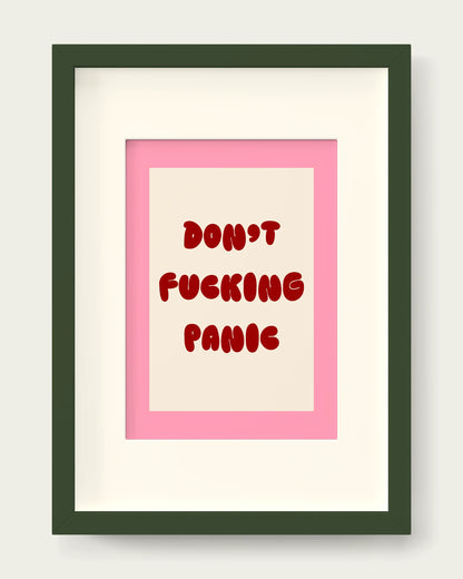 Cherry-&-Blush-Pink/Dark Green+mount