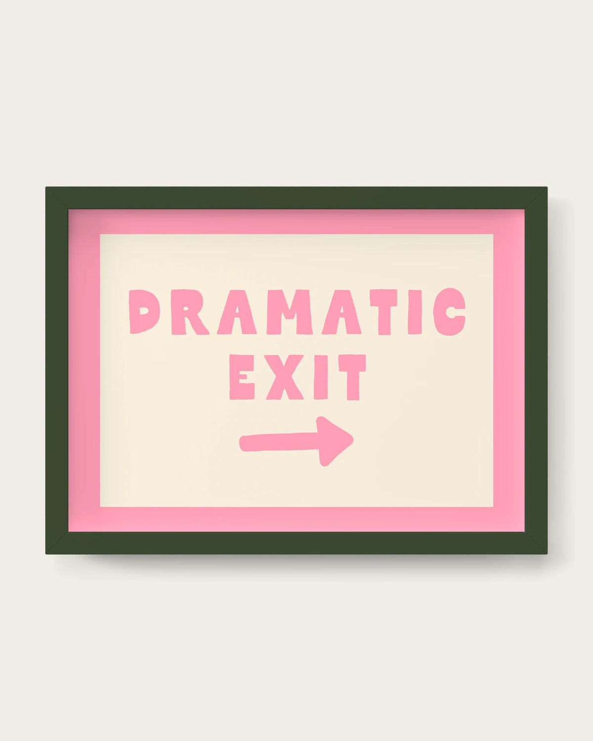 Blush-Pink/Dark Green