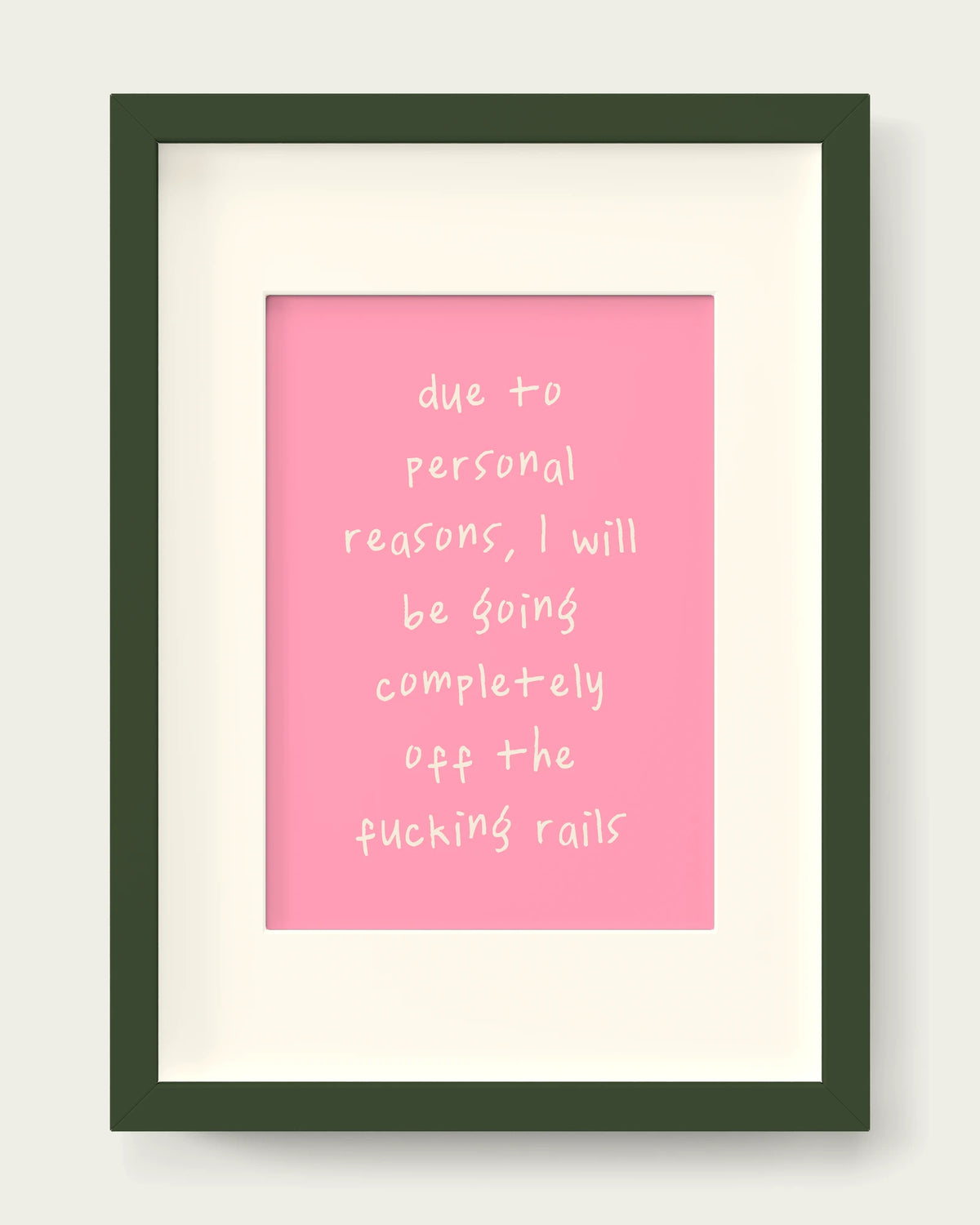 Blush-Pink/Dark Green+mount