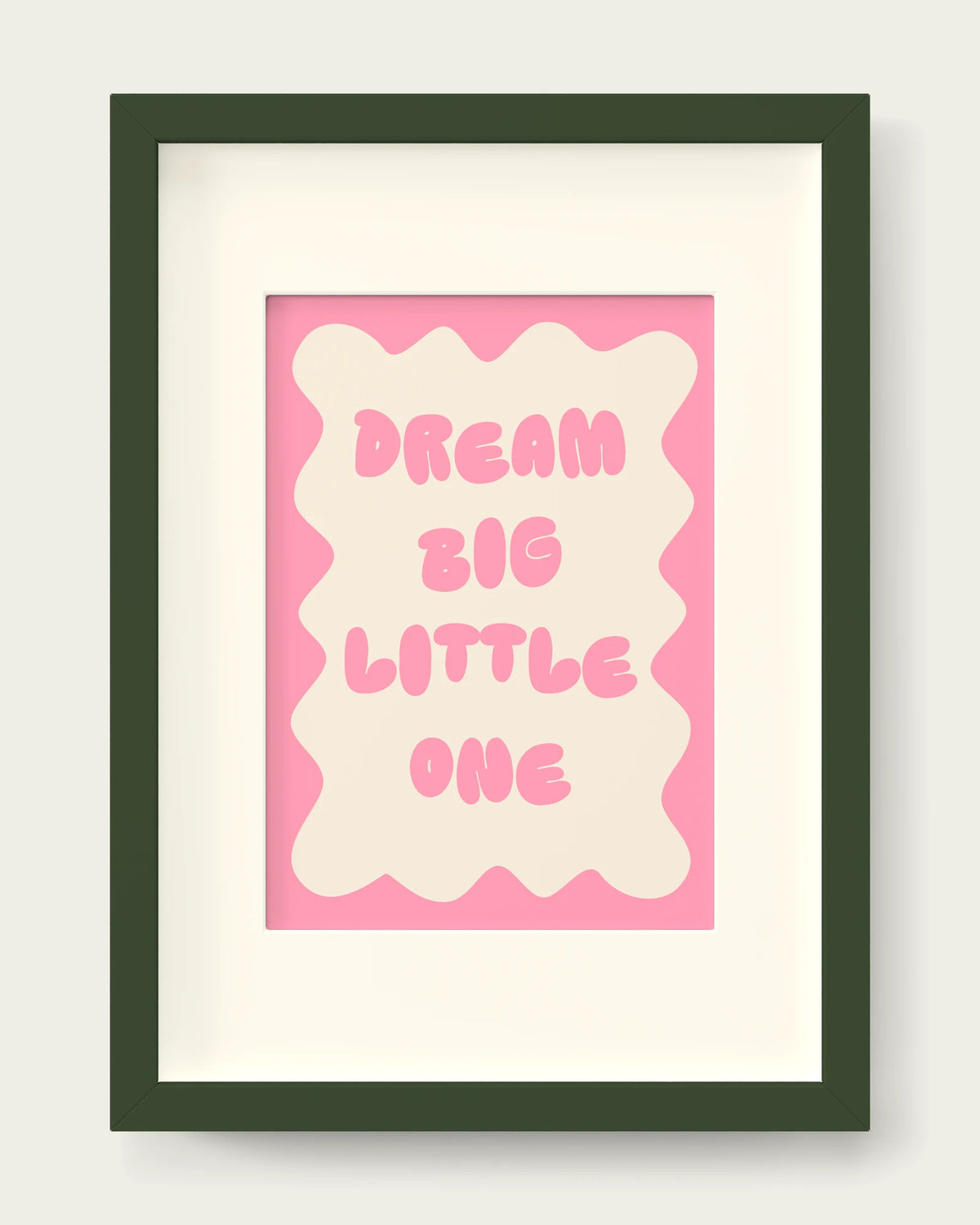 Blush-Pink/Dark Green+mount