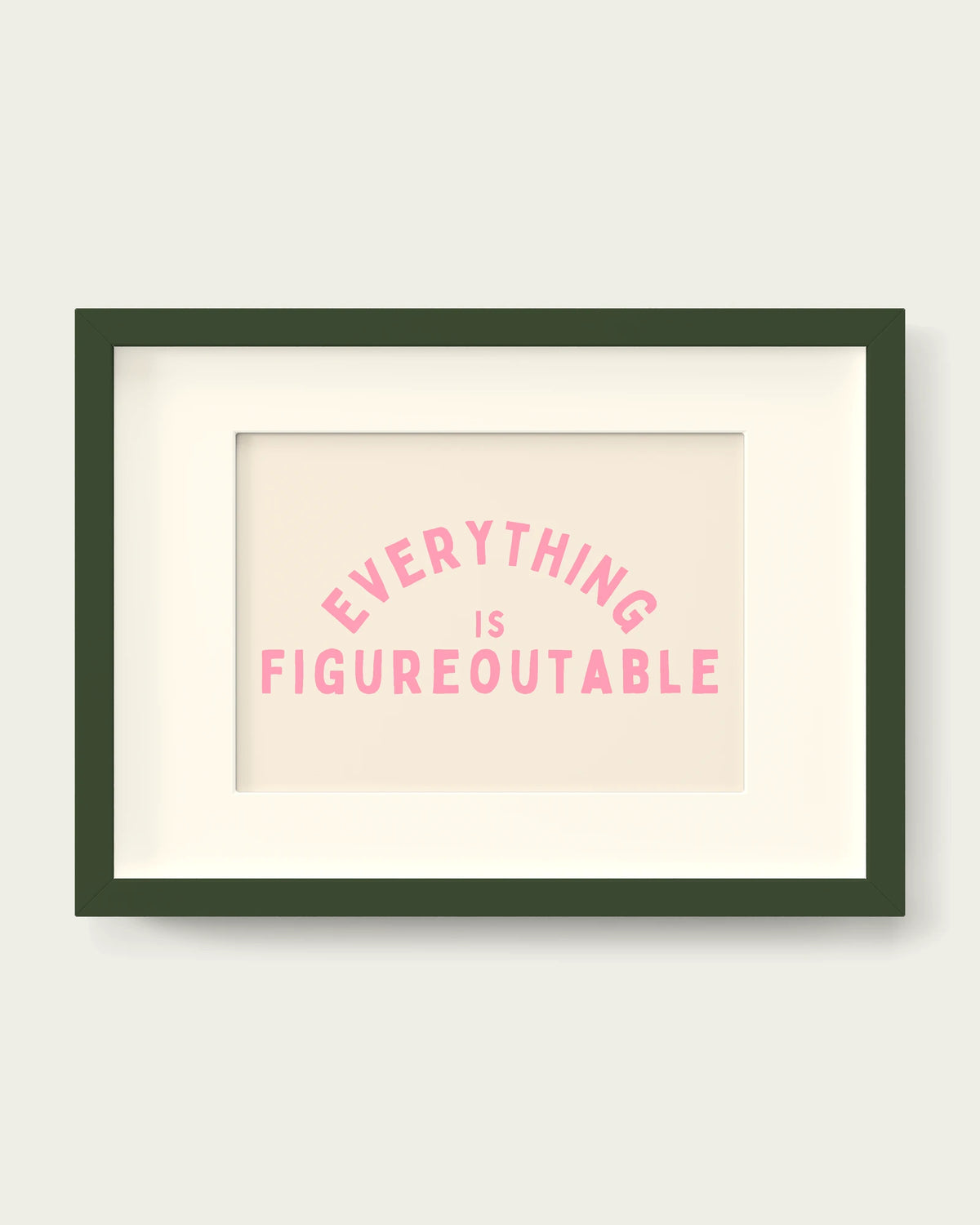 Blush-Pink/Dark Green+mount