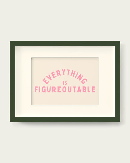 Blush-Pink/Dark Green+mount