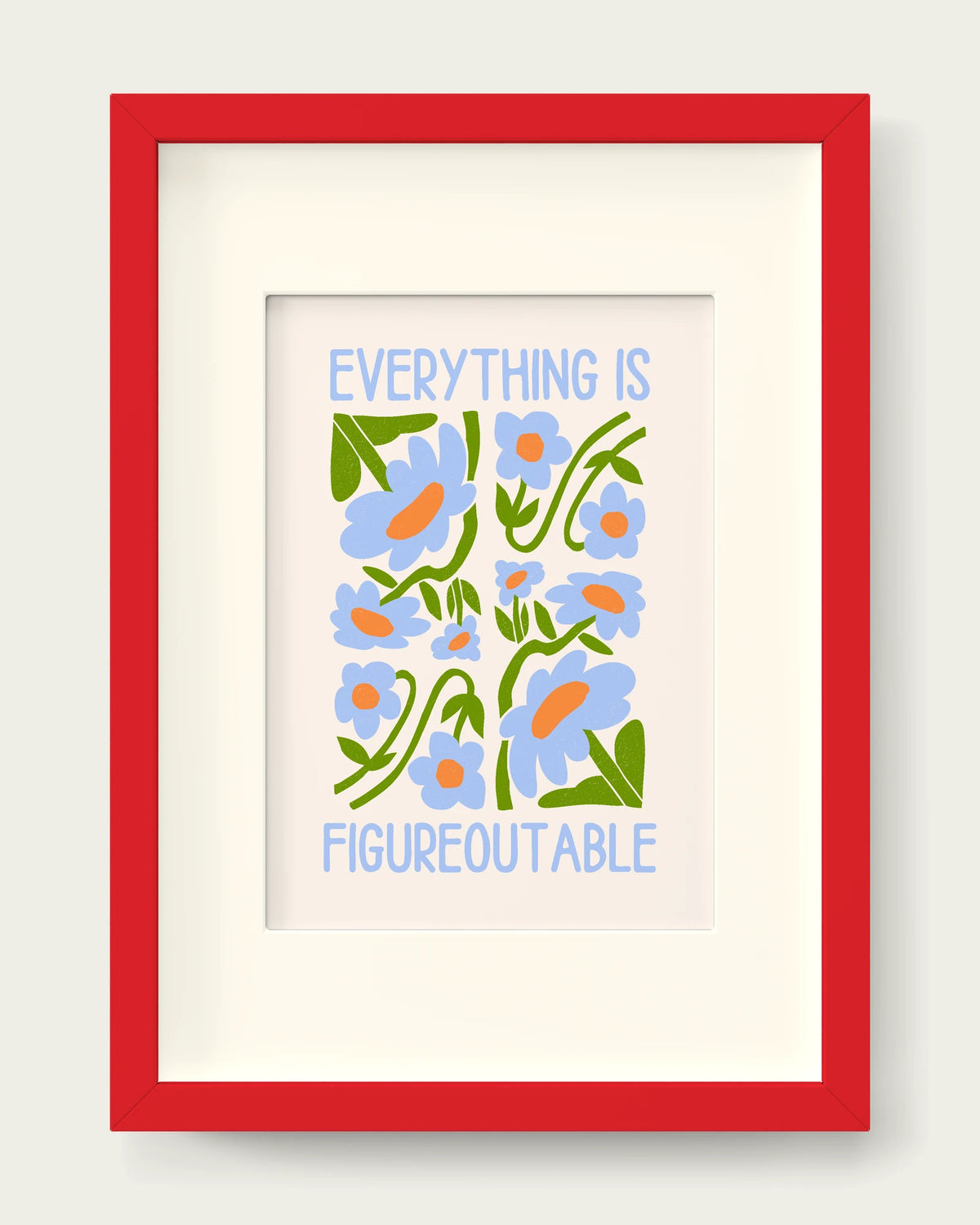 Cornflower/Red+mount