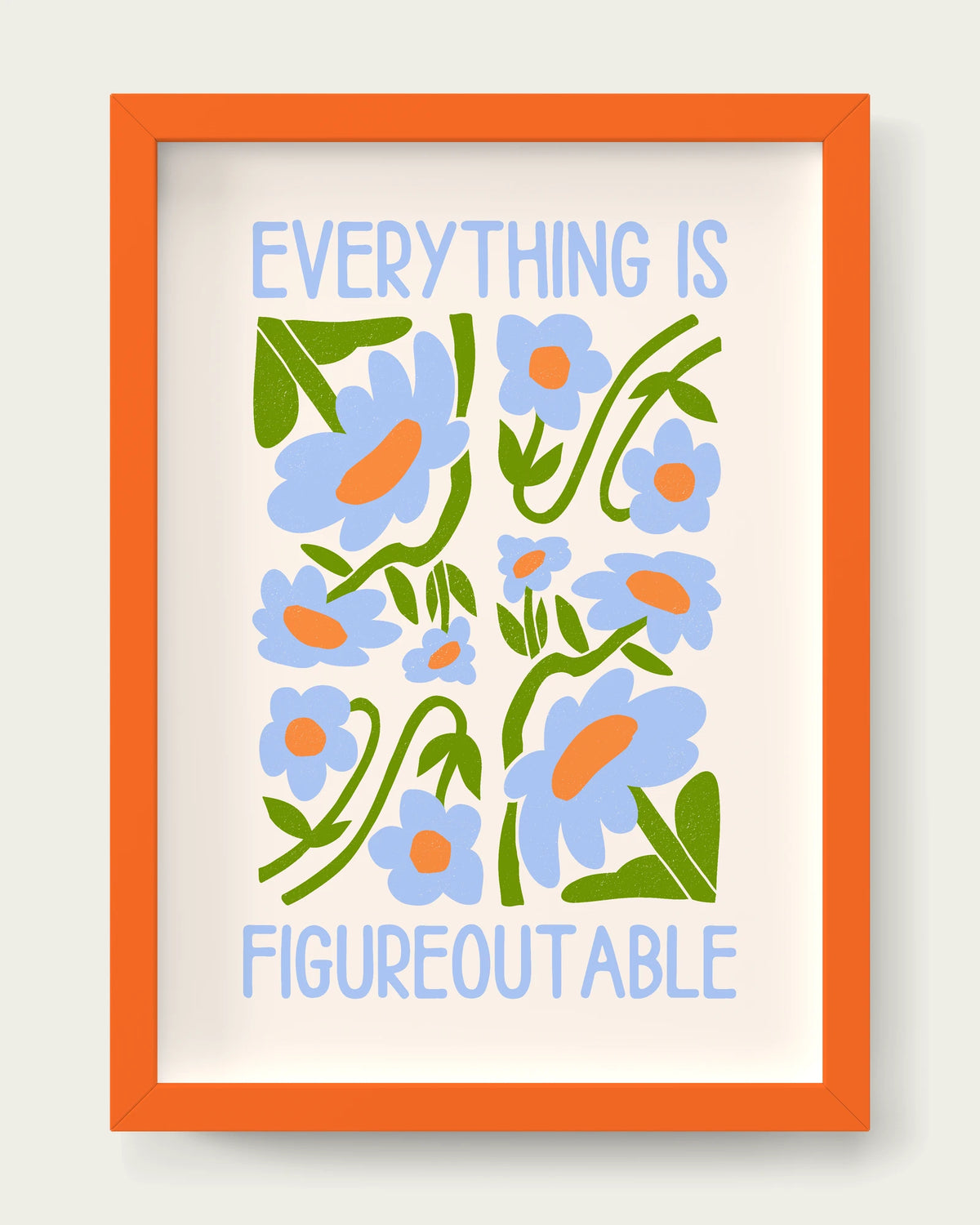 Cornflower/Orange