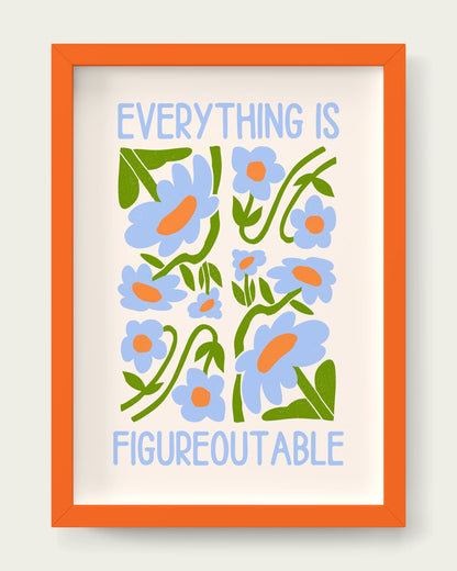 Cornflower/Orange