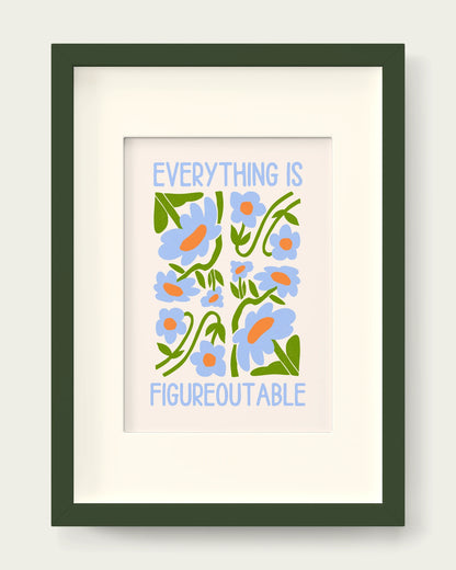 Cornflower/Dark Green+mount