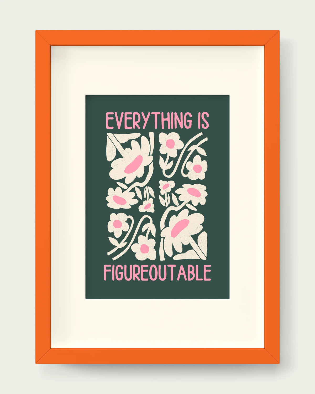 Forest-Green-&-Blush-Pink/Orange+mount