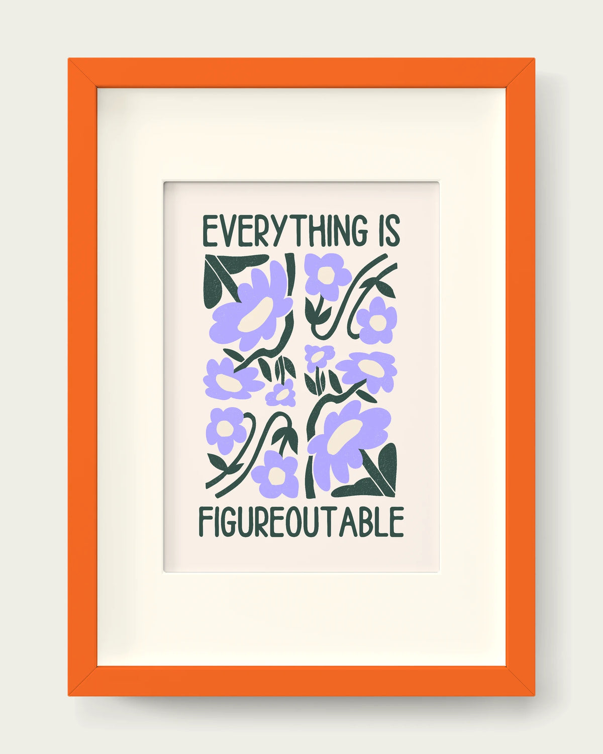 Forest-Green-&-Lilac/Orange+mount