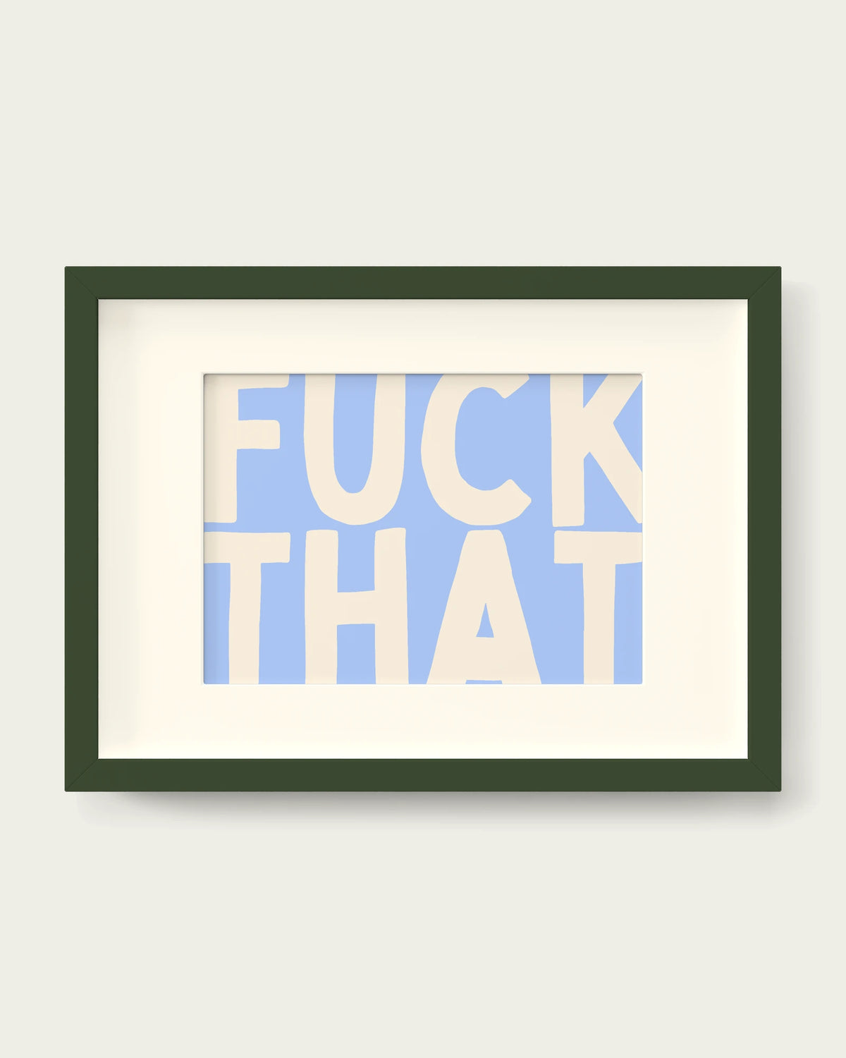 Cornflower/Dark Green+mount