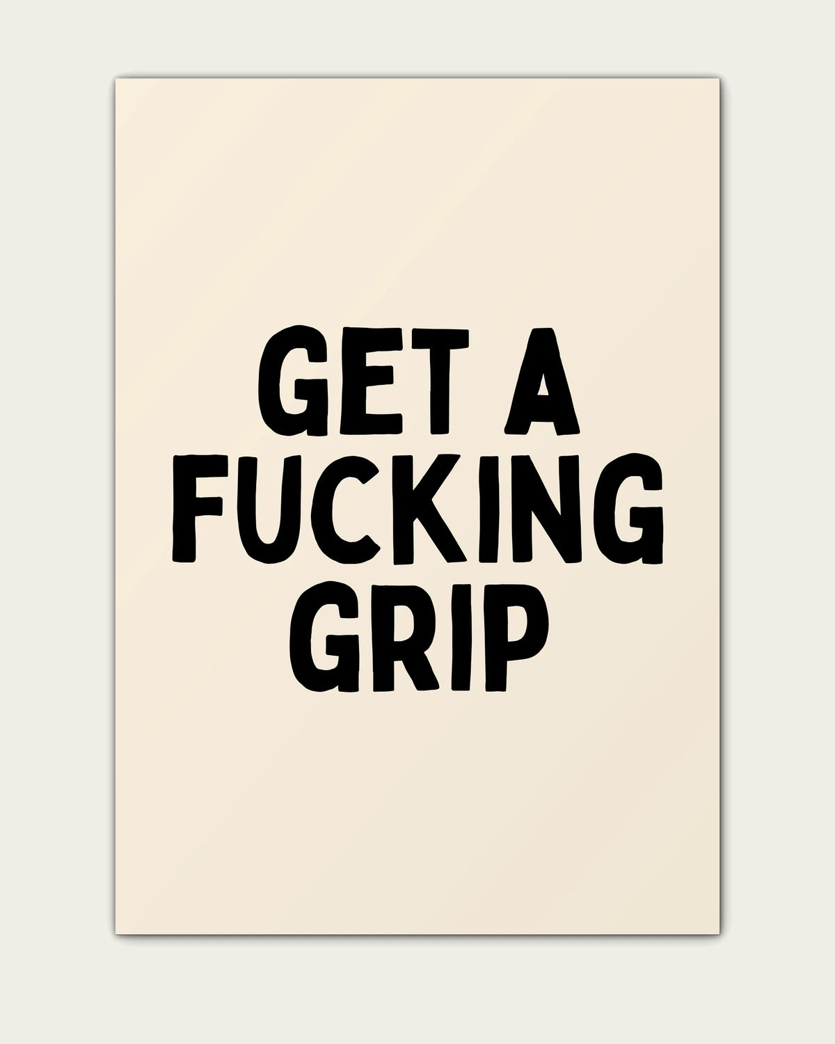 Black-&-Cream/Unframed