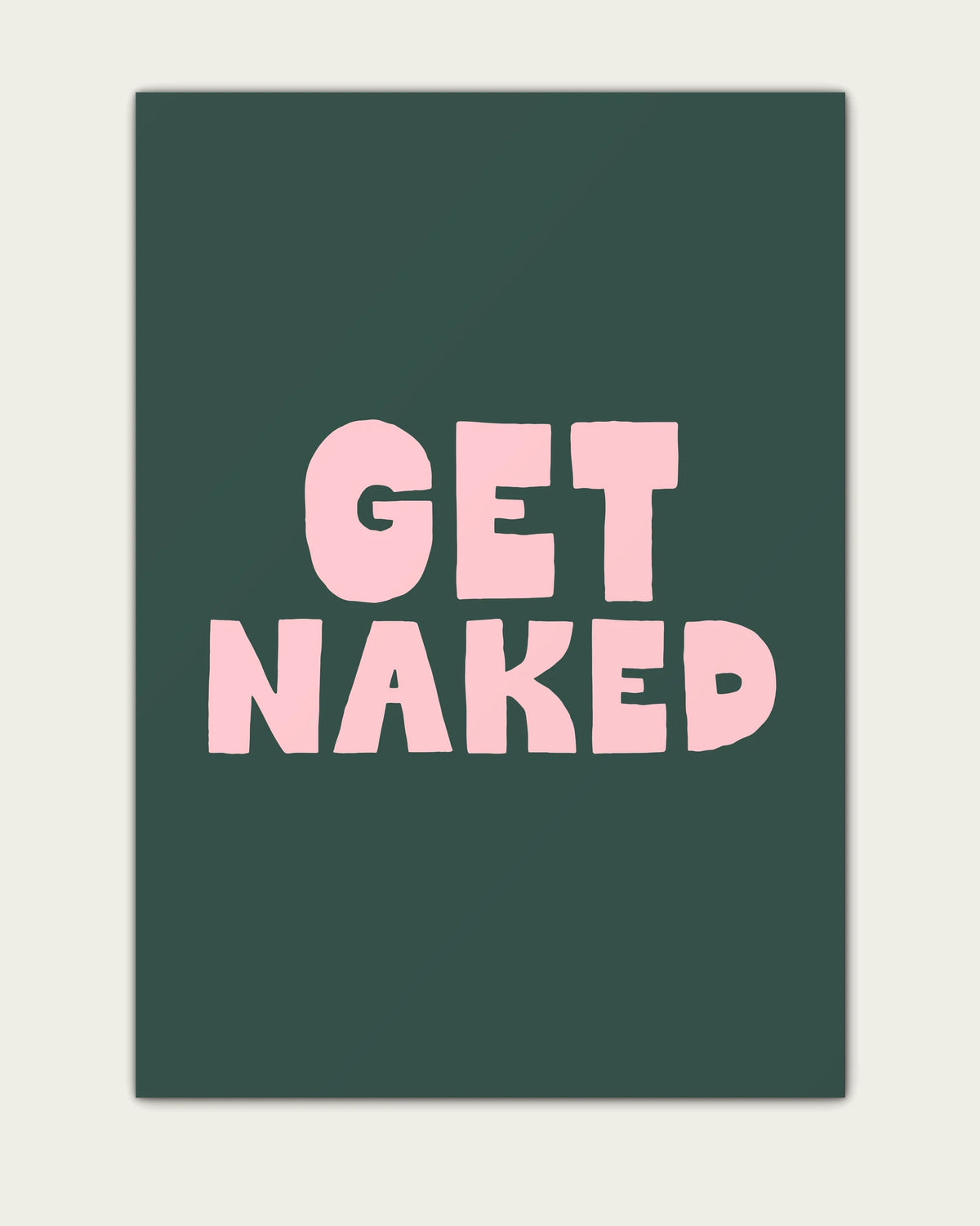 Milkshake-&-Forest-Green/Unframed