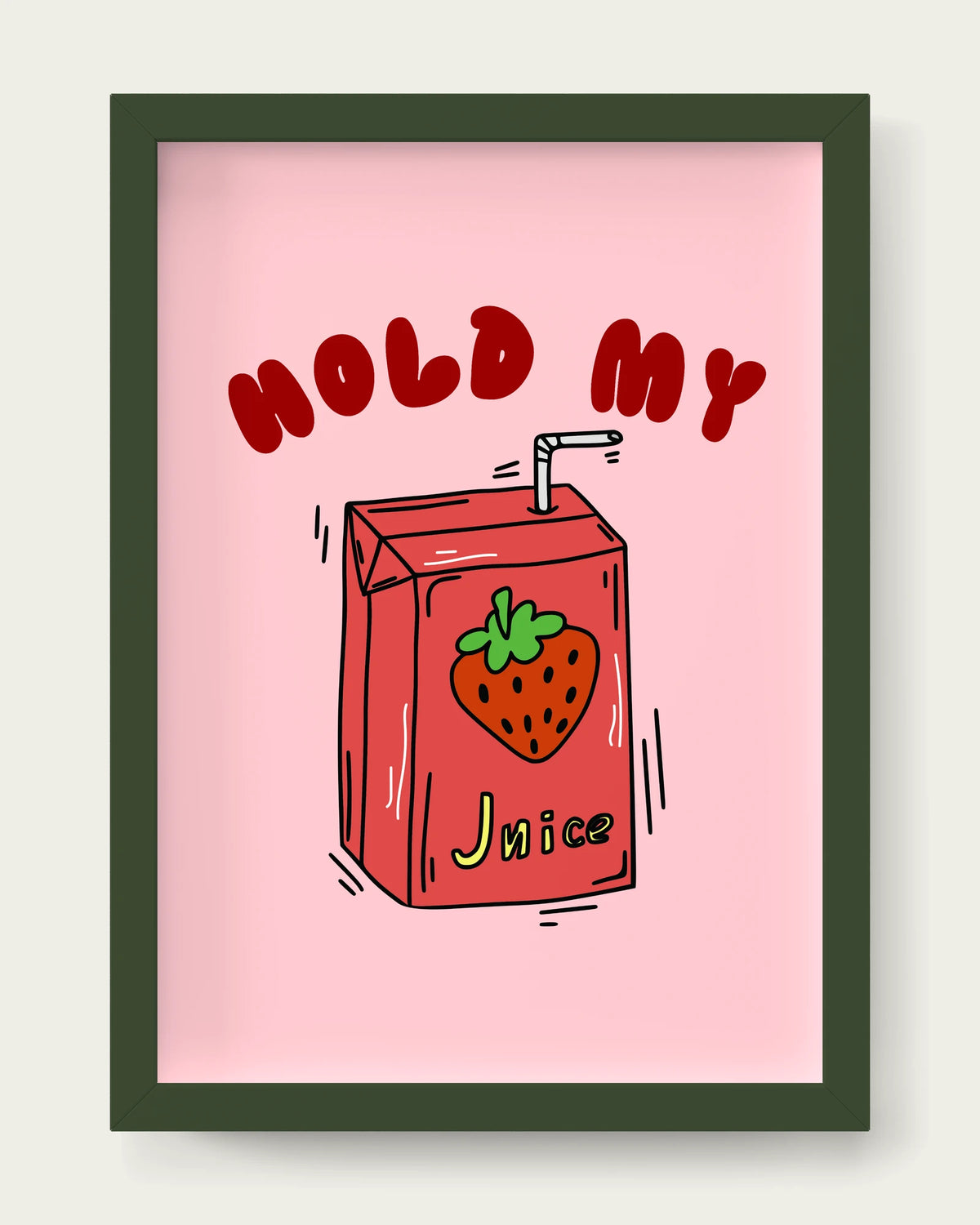Milkshake/Dark Green