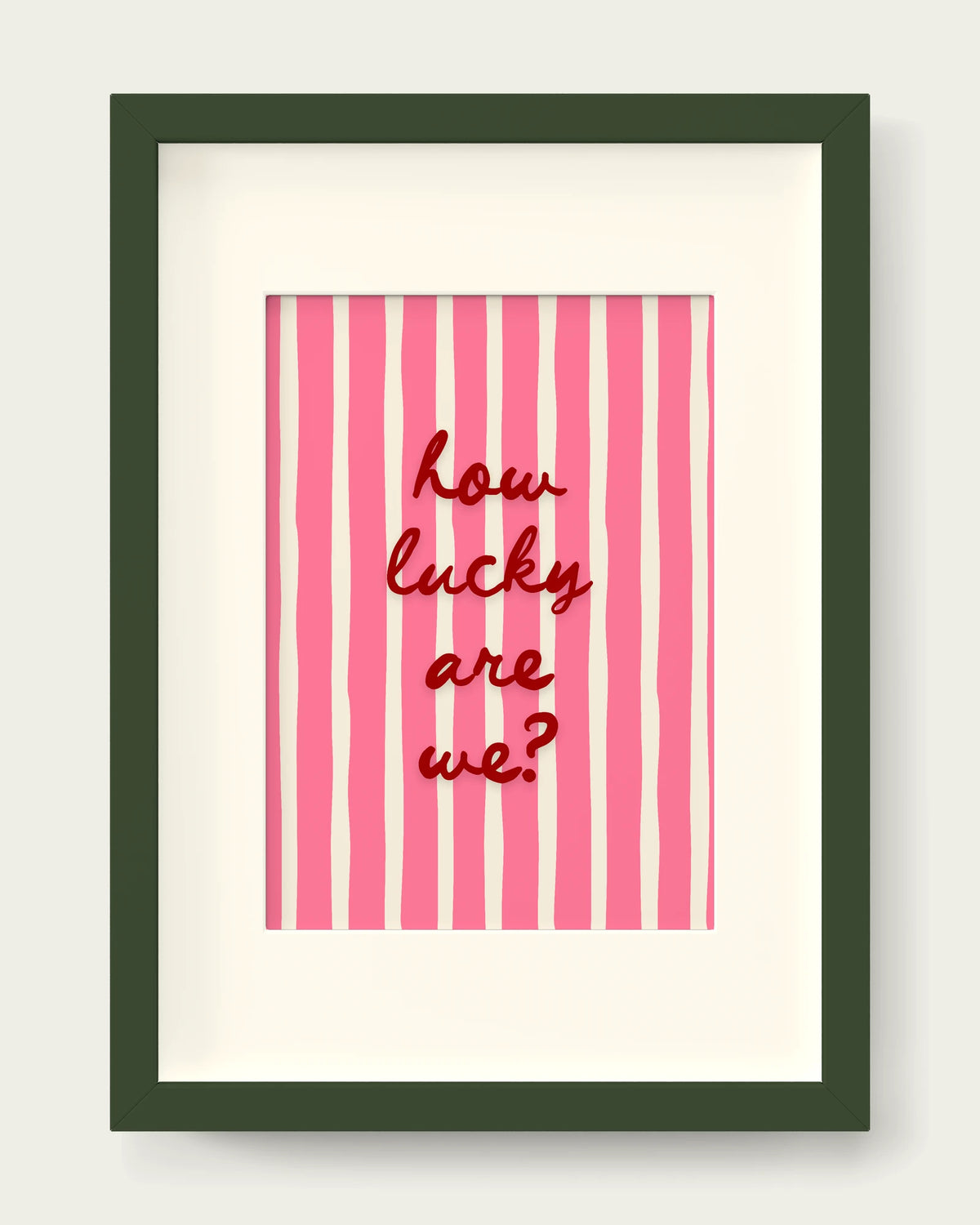 Cherry-&-Watermelon/Dark Green+mount