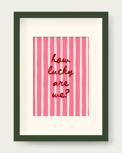 Cherry-&-Watermelon/Dark Green+mount