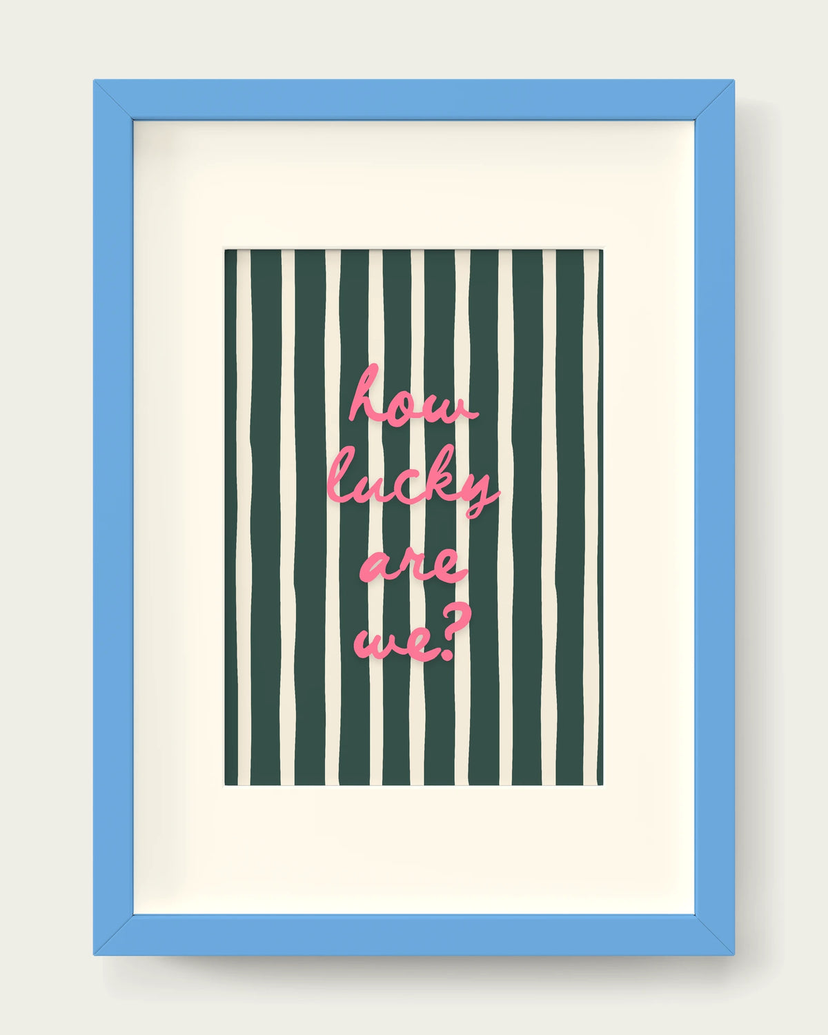 Watermelon-&-Forest-Green/Sky Blue+mount