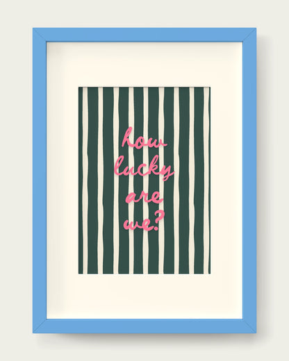 Watermelon-&-Forest-Green/Sky Blue+mount